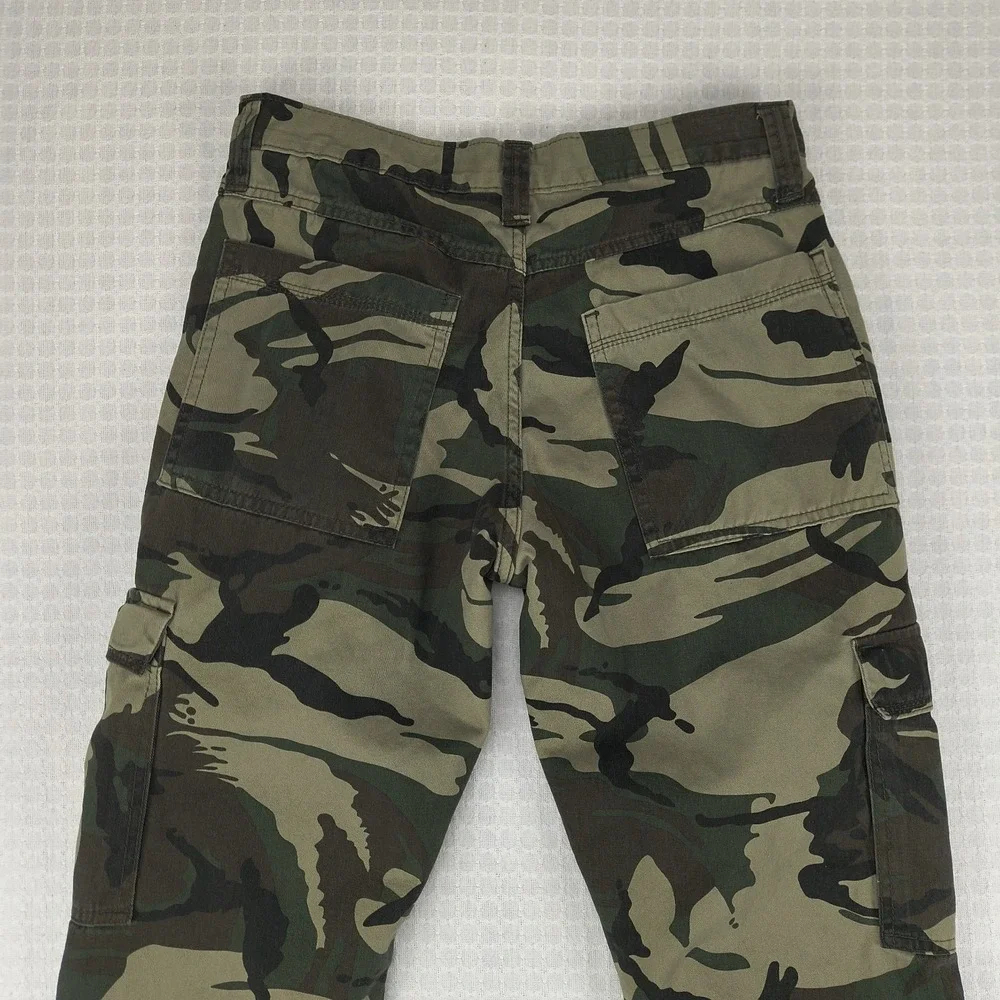 Wrangler Mens Relaxed Fit Fleece Lined Camo‎ Cargo Pants 30x30 Green 70FEW4M